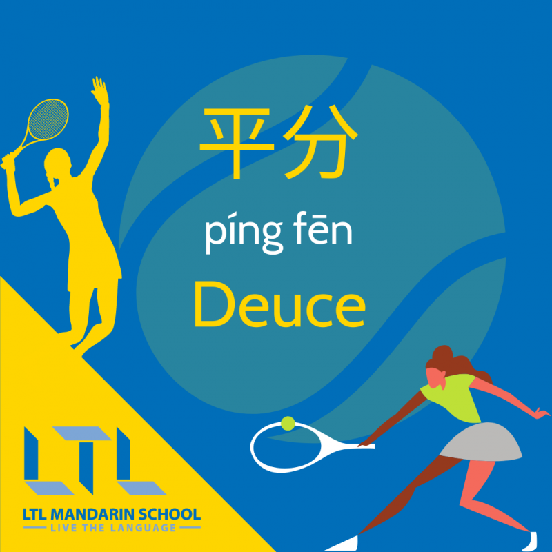 Tennis Vocab in Chinese